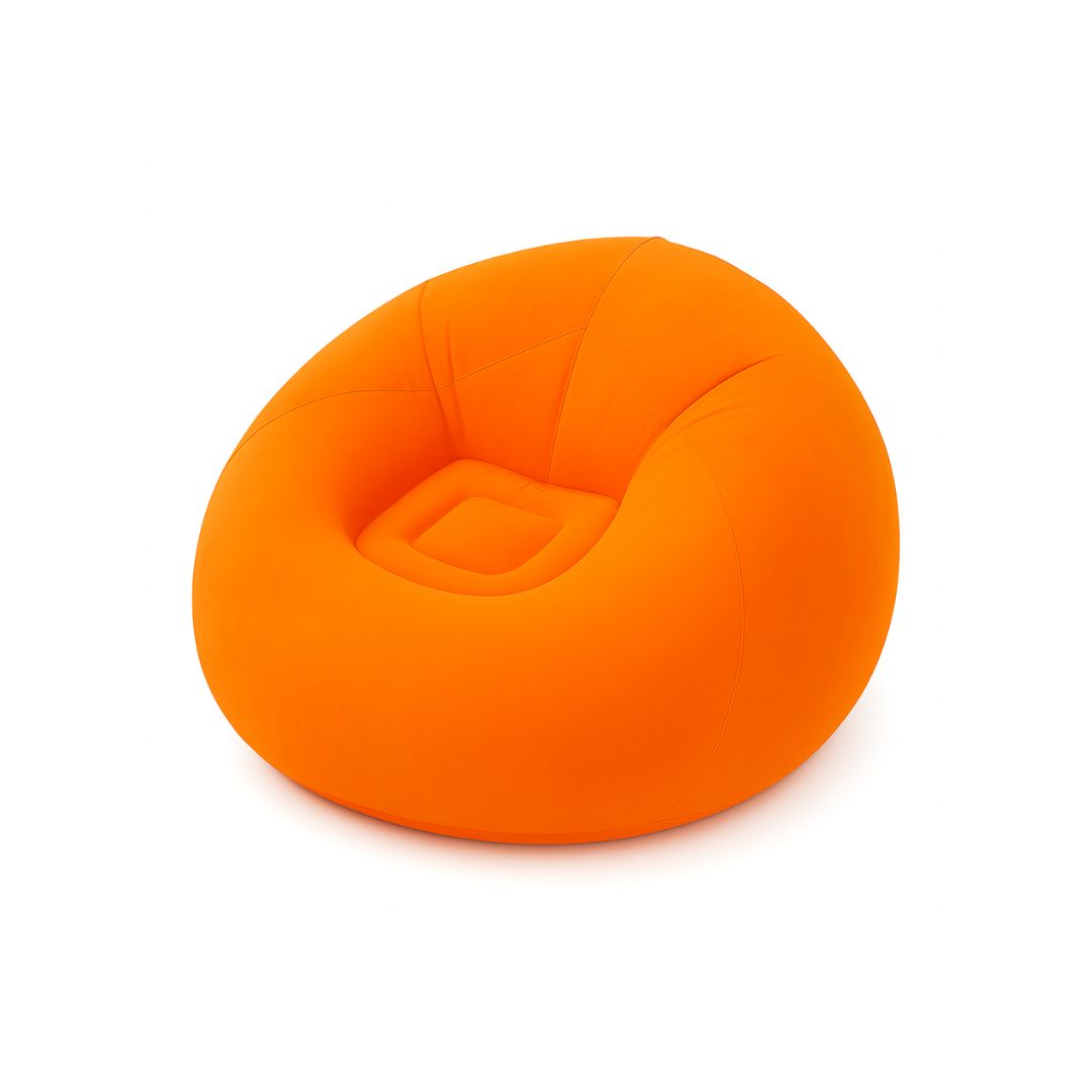 Inflatable Sofa Chair – Portable Air Lounger with Foot Pump