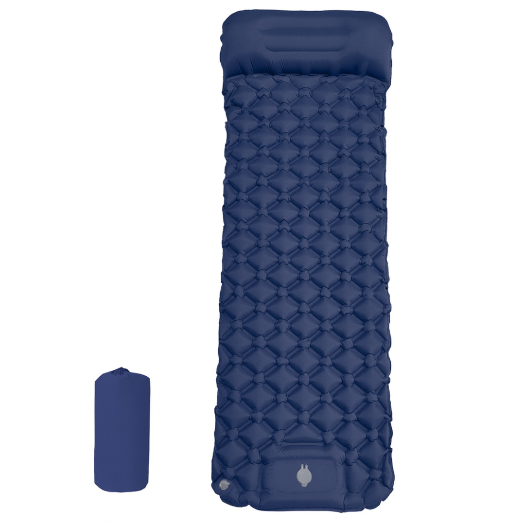 Portable Inflatable Sleeping Pad with Pillow